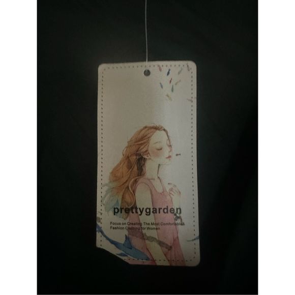 PRETTYGARDEN green size large Swing Mini Dress V Neck Short A-Line Short Dress - Picture 9 of 10